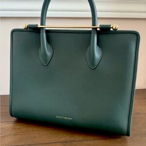 Strathberry Midi Tote in Bottle Green Never Been Used Pristine Condition